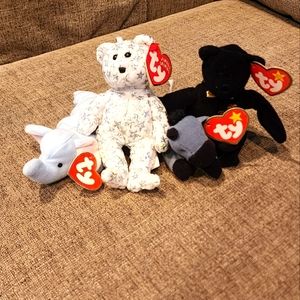 TY Teenie Beanie Lot Of 4 With Tags
